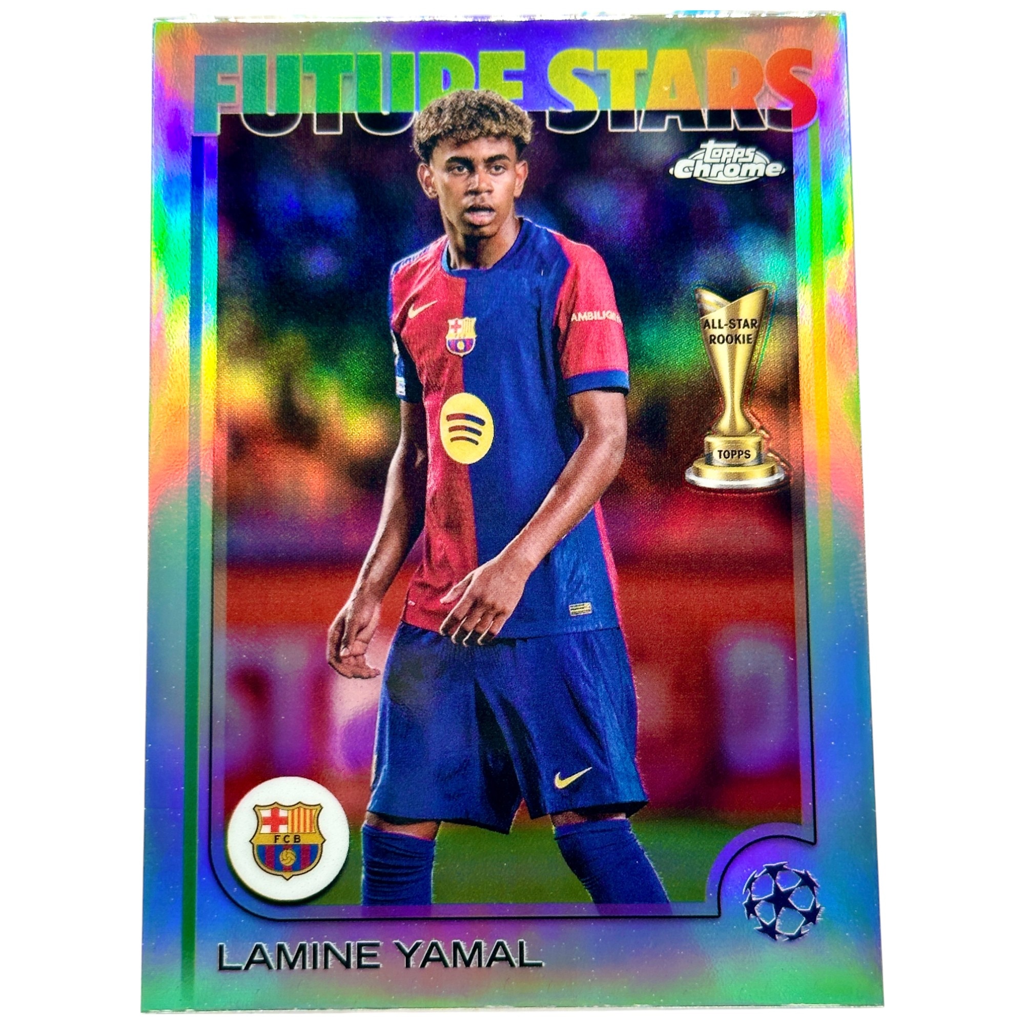 Cartonas de fotbal Topps Lamine Yamal 2024-25 Topps Chrome UEFA