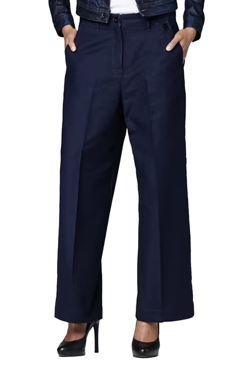 Blugi de dama G-Star RAW Bronson Pleat 3D XL Chino 3425549 16113-30, Talie medie, Picior drept, W29, Indigo