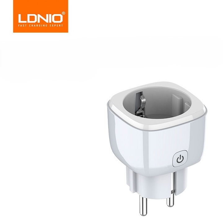 Priza Inteligenta LDNIO SEW1080– Control de la Distanta prin Wi-Fi 2.4 GHz si Bluetooth, Alb