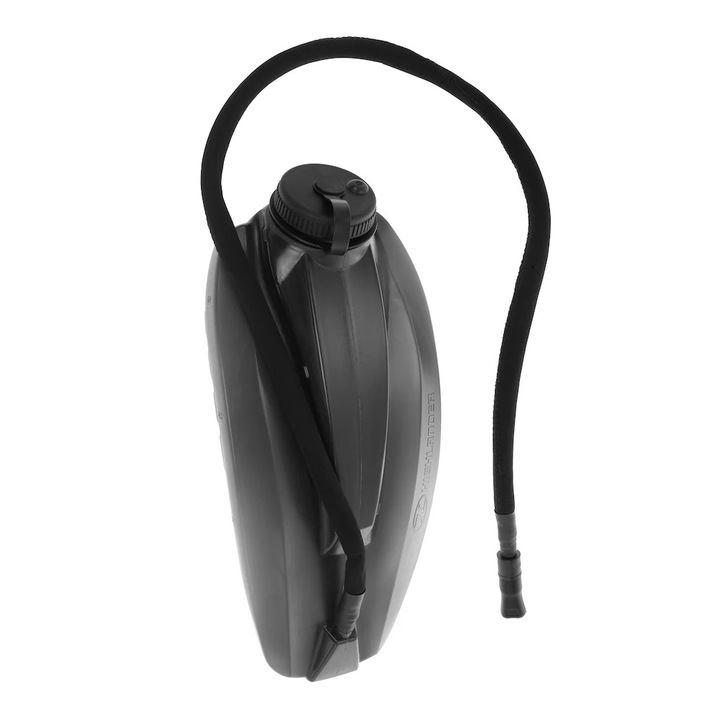 Rezervor apa Highlander, 2L, negru, ergonomic, izolat, 44x20x2.5cm