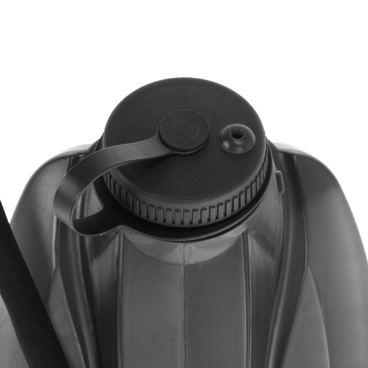 Rezervor apa Highlander, 2L, negru, ergonomic, izolat, 44x20x2.5cm