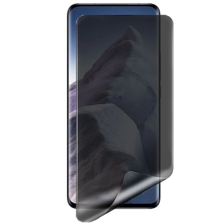 Протектор за екран Comando Privacy ElastoSafe, съвместим с Oppo Find X8s Plus, самовъзстановяващи се микрокапсули, гъвкав еластомер, сигурна защита, защита от нежелани погледи, лепило по цялата повърхност, лесен монтаж, повърхност за калъф