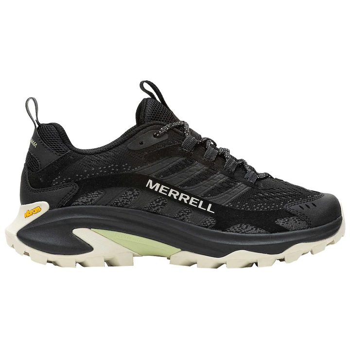 Дамски спортни обувки Merrell Moab Speed 2, черни, TPU, рециклирани материали, подметка Vibram TC5+, 37 EU