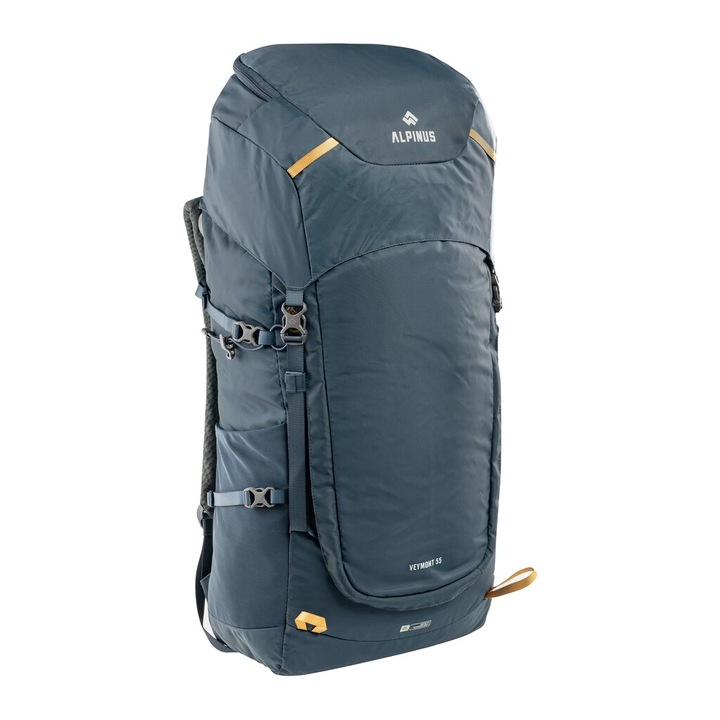 Rucsac Alpinus, 55 l, nylon, sistem de purtare reglabil, albastru