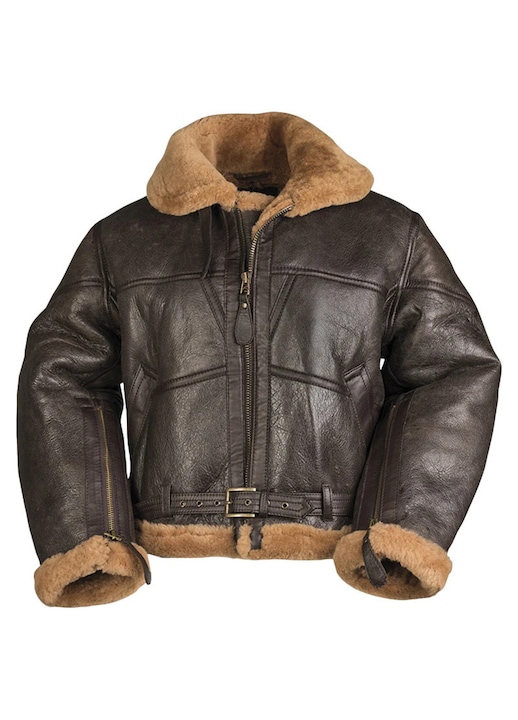 Яке от овча кожа, Mil-Tec, британски RAF, с подплата от овча вълна,, Кафяв