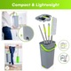 Set Mop Profesional Cu Galeata Si Functie Autostoarcere, Tija Telescopica, 2 Lavete Incluse, Usor De Curatat - CN