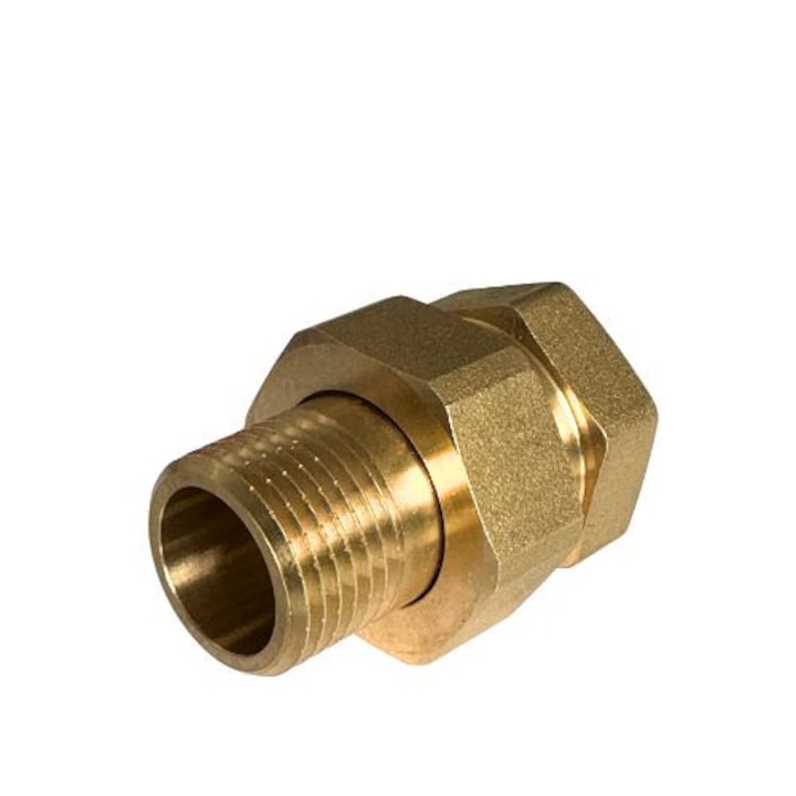 Holland csatlakozó (Holender) 1, 1/4"-os, teljes sárgaréz