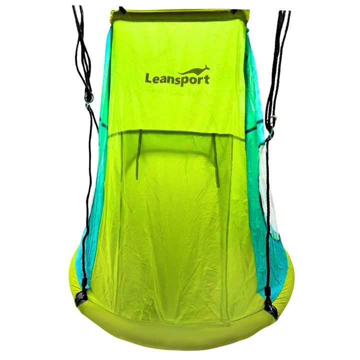 Cort balansoar Lean Sport, Cuib de barză, verde, 110x120cm