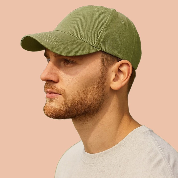 Sapca Barbat, de vara, stil casual elegant, Ajustabila prin catarama, 100% bumbac, Cri-Flo, Culoare Khaki