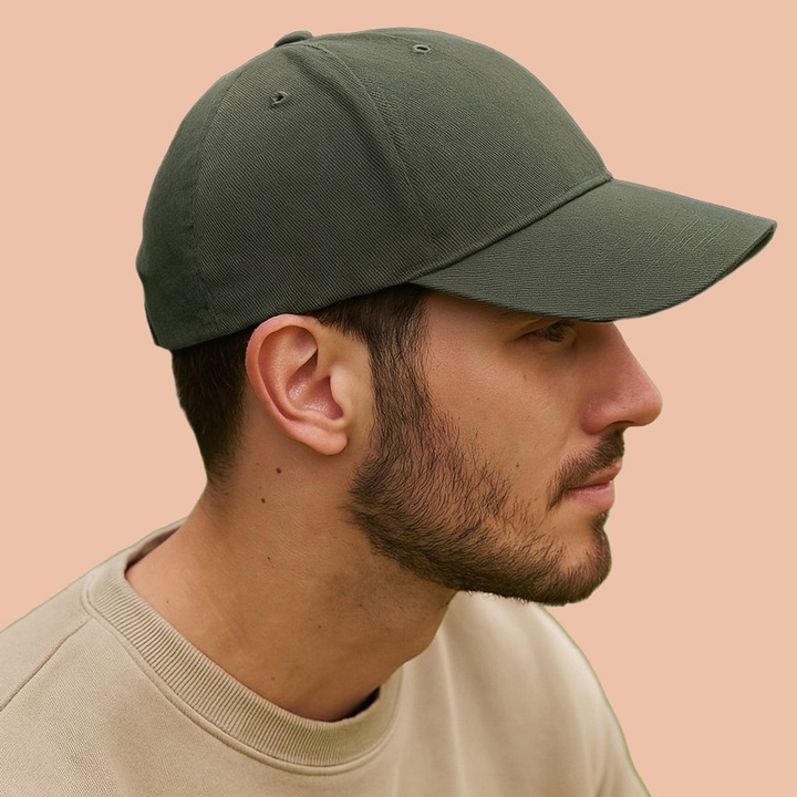 Sapca Barbat, de vara, stil casual elegant, Ajustabila prin catarama, 100% bumbac, Cri-Flo, Culoare Gri ardezie