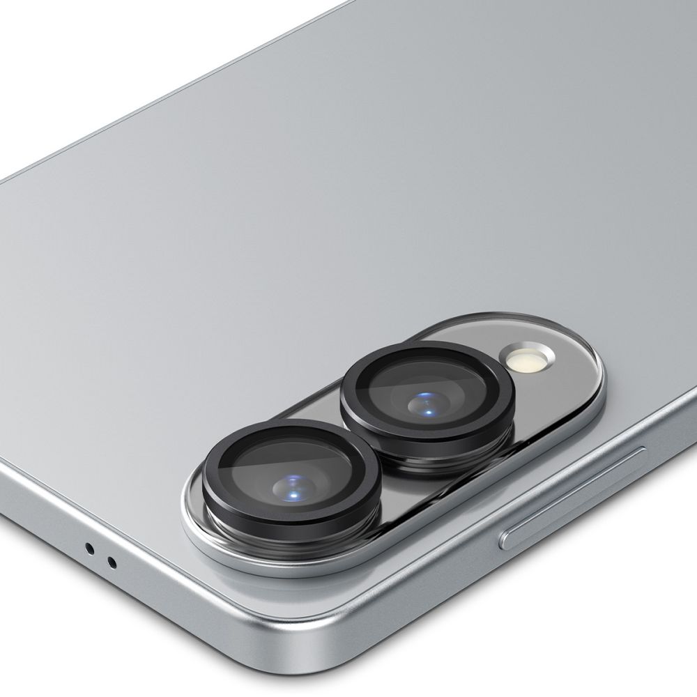 Set 2 folii pentru lentile Spigen Optik.TR compatibila cu Samsung Galaxy S25 Edge, Negru
