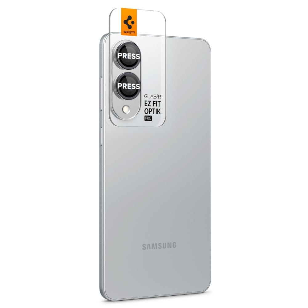 Set 2 folii pentru lentile Spigen Optik.TR compatibila cu Samsung Galaxy S25 Edge, Negru