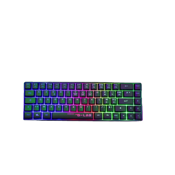 Tastatura iClever, Fara Fir 2.4G, Reincarcabila, Ergonomica, Wireless, 99 Taste, Baterie Lithium Ion, Ultra Subtire, Negru