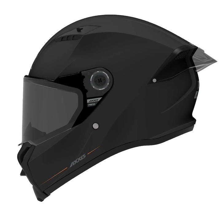 Casca moto integrala Axxis Fenix, Mt helmets, negru lucios, M 57-58cm