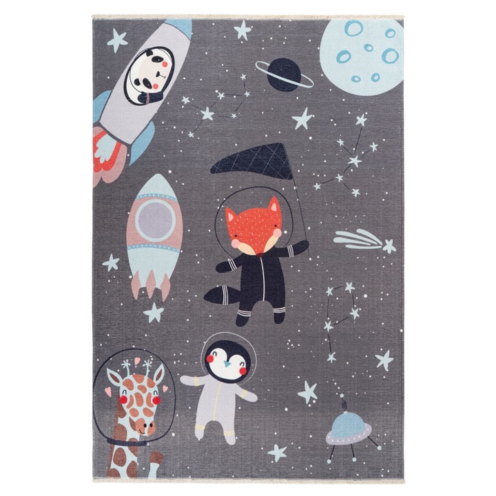 Детски килим Yuna Gray V0603 Правоъгълен, 115x170 см