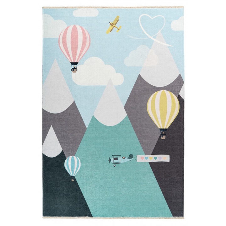 Детски килим Aylen Multicolor V0887 Правоъгълен, 115x170 см