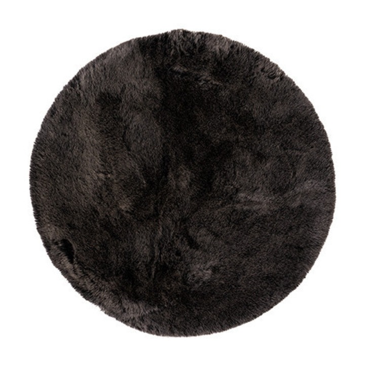 Пухкав килим Vera Антрацит V2371 Кръгъл, 80x80 см