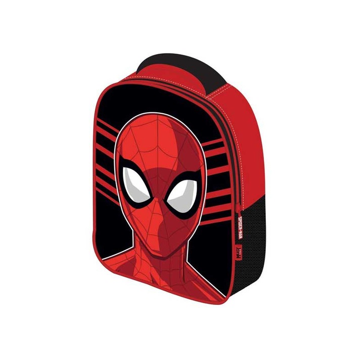 Ghiozdan scolar obligatoriu pentru copii mici, model 3D, Spiderman
