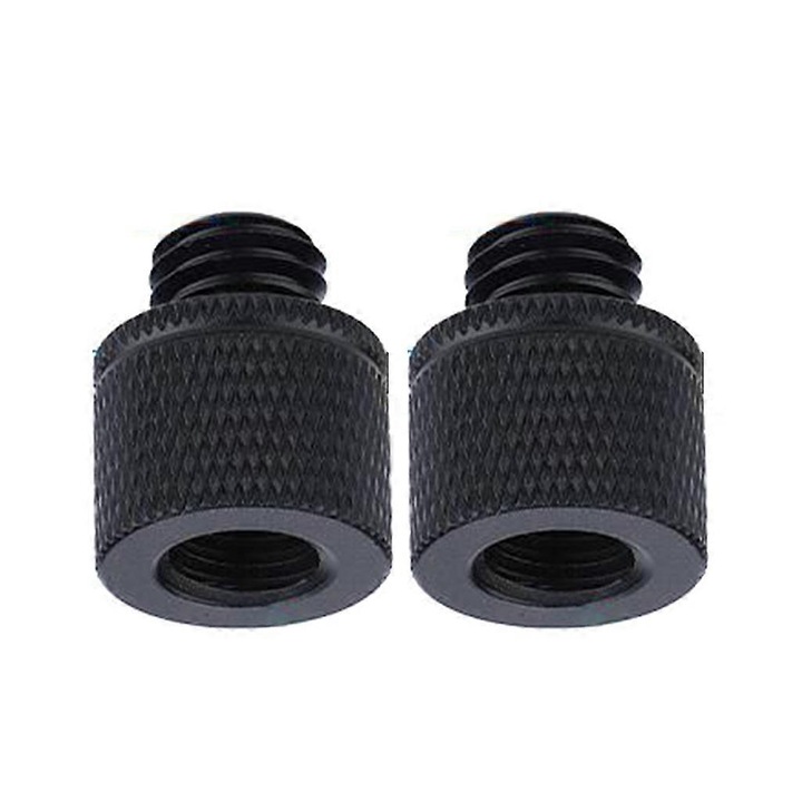 Set 2 bucati suruburi de conversie 3/8 la M6 M8 M10 M12, aliaj de aluminiu, aplicatii pentru trepied foto