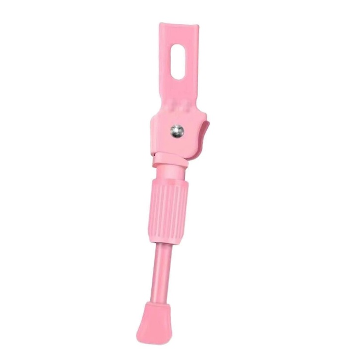 Cric bicicleta copii, 19cm, material aliaj, roz, set 1 buc.