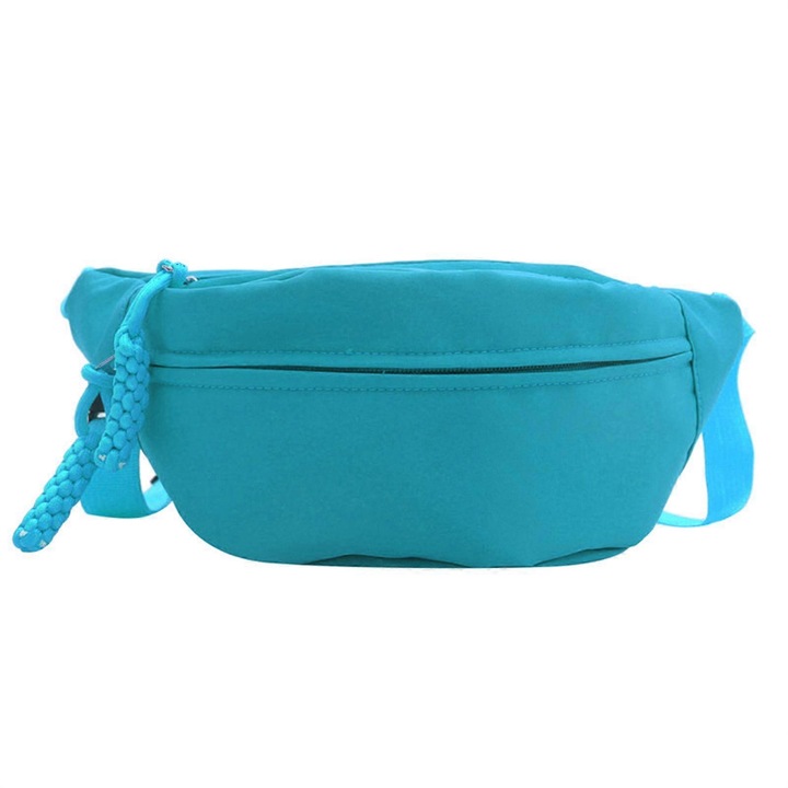 Női crossbody táska, nagy kapacitású, lakkkék színű, méretei 33x9x15cm, 1 darabos szett.