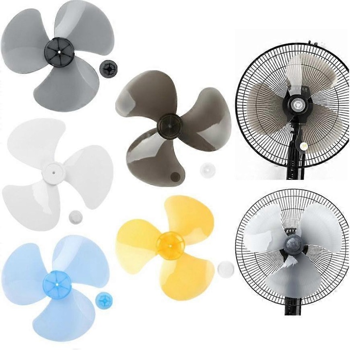 Set palete ventilator 16 inch, alb, accesorii pentru ventilator de podea sau de masa