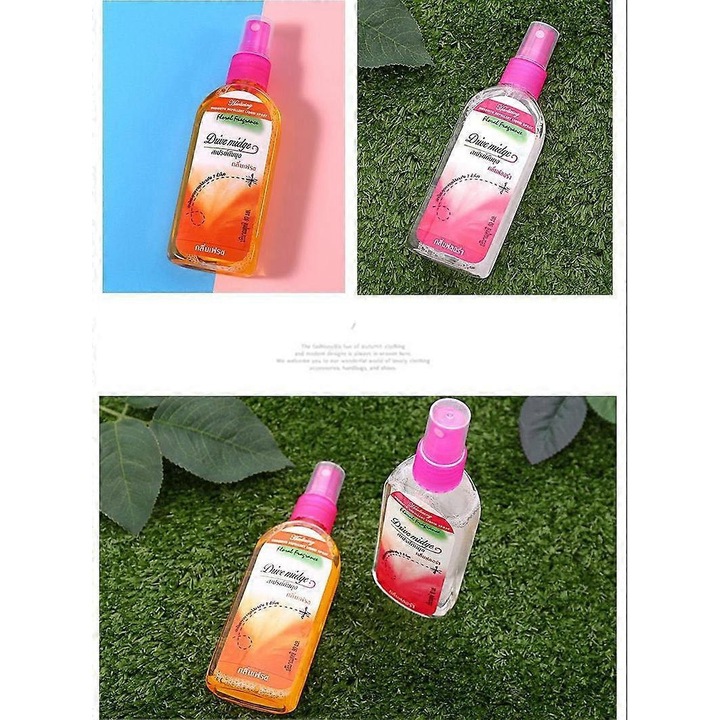 Természetes szúnyogriasztó spray 80ml, 3 db-os szett, többszínű