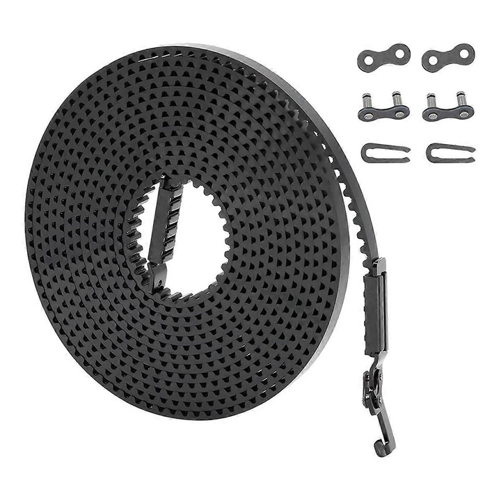 Curea pentru usa garaj 7ft, negru, 234in