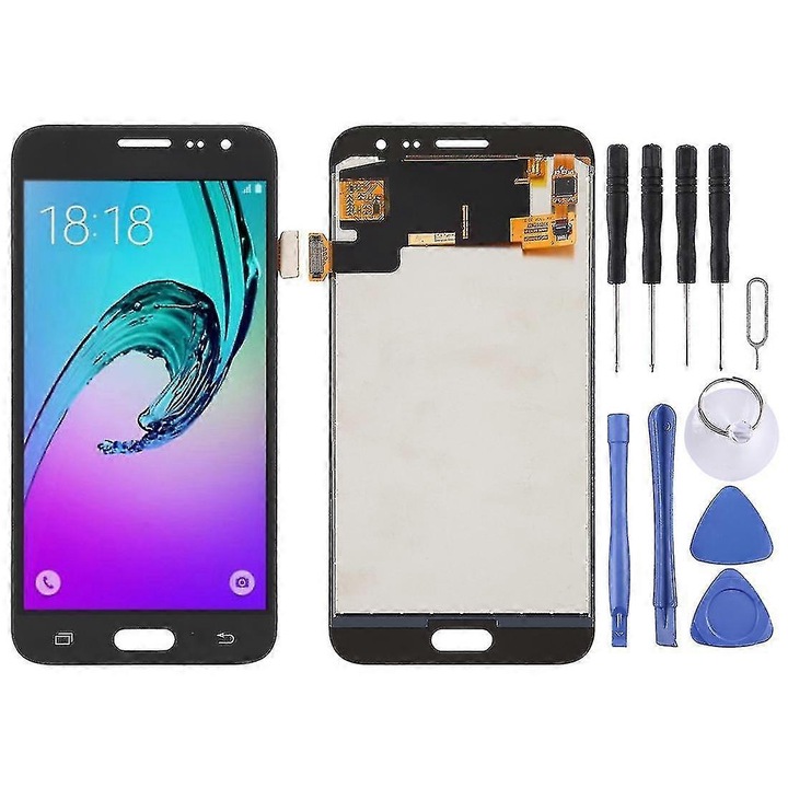 Ecran TFT LCD pentru Samsung Galaxy J3 (2016) J320FN, J320F, J320G, J320M, J320A, J320V, J320P cu digitizer, negru