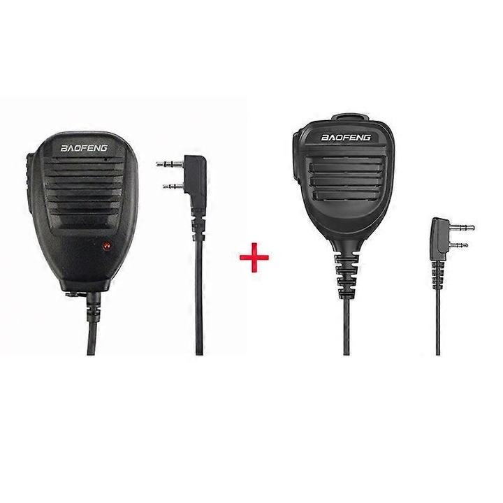 Microfon difuzor pentru statii radio Baofeng 888S 5R UV82 8D 5RE 5RA negru