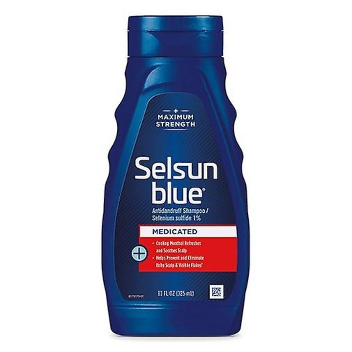 Sampon anti-matreata Selsun Blue cu mentol, 11 oz, formula maxima pentru controlul matretii