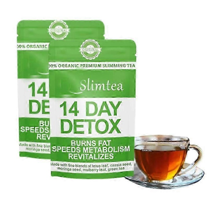 Set 2 Pachete Ceai detoxifiant, Pentru arderea grasimilor, 28 plicuri