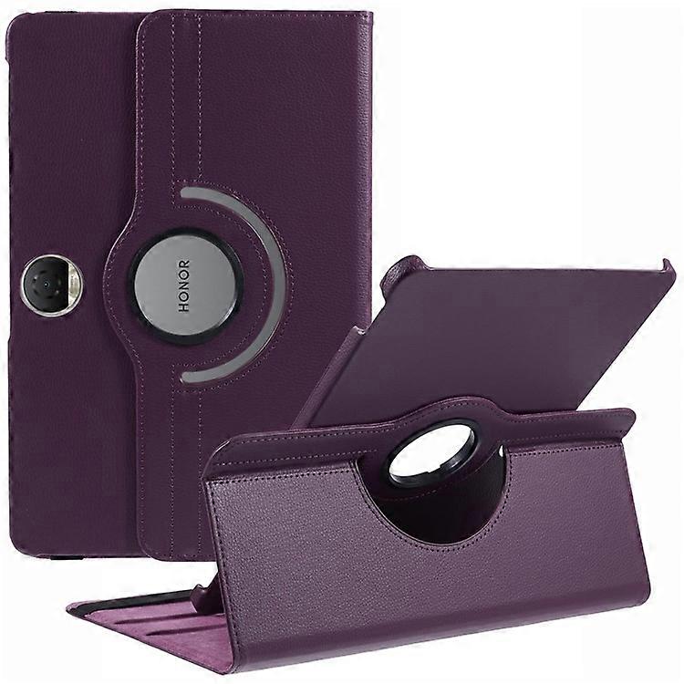 Husa tableta cu suport rotativ, violet, pentru Honor Pad 9, material PC si PU, protectie impotriva zgarieturilor, set flexibil.