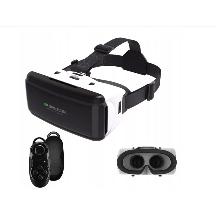 Ochelari VR Shinecon G06, 3D, compatibili cu smartphone-uri 4.7"-6.0", cu telecomanda Bluetooth