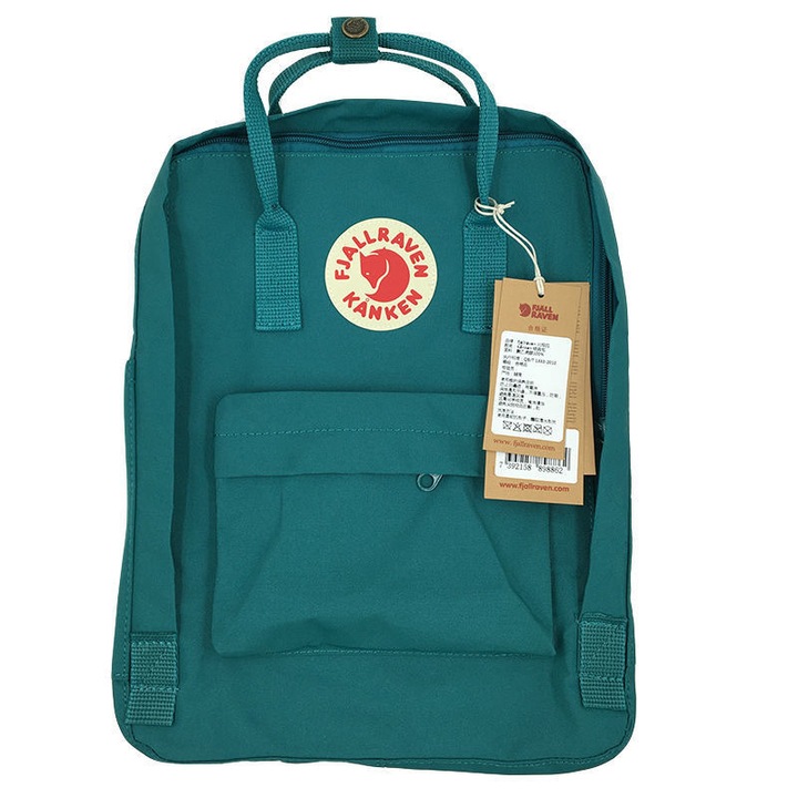 Rucsac Fjallraven Kanken, 16L, verde ocean