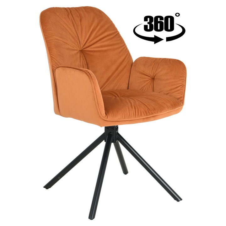 ExitoDesign KOEN bársony forgószék 59x62x89cm