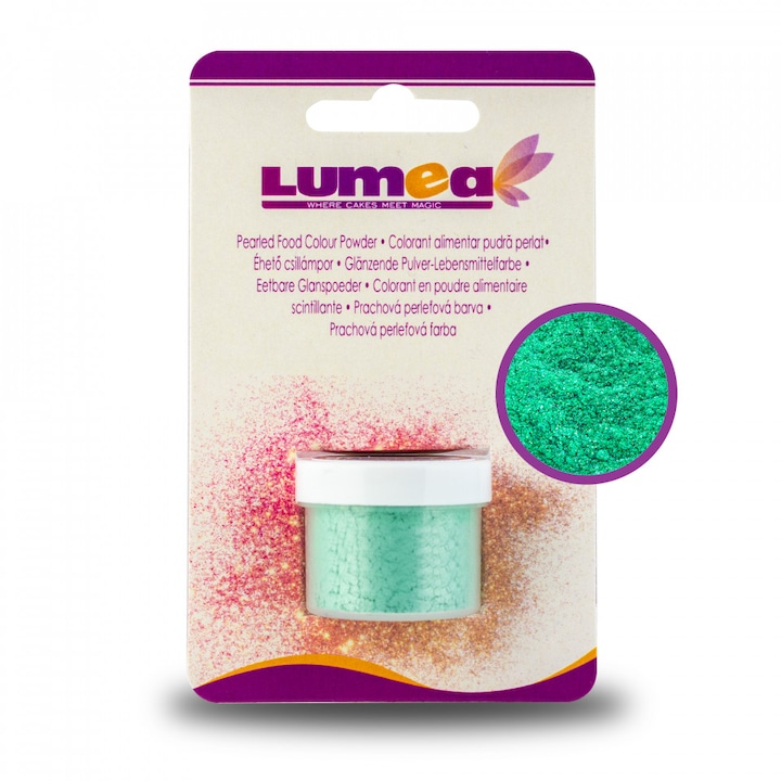 Colorant alimentar pudra de suprafata Verde Mar, 4g - Lumea