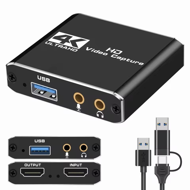 Placa de captura video NEXT Placa de captura video Joc Streaming live OBS