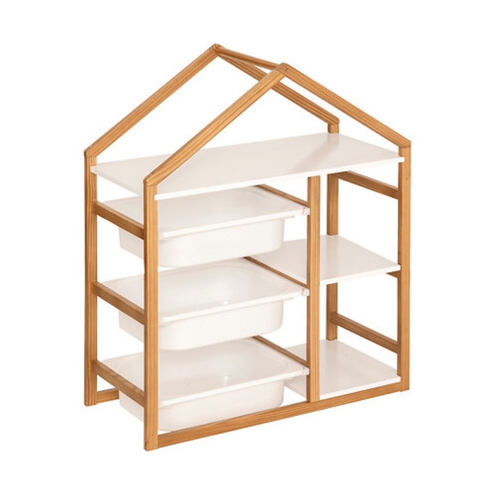 Детска етажерка за съхранение къщичка Atmosphera, 68x30x82, MDF
