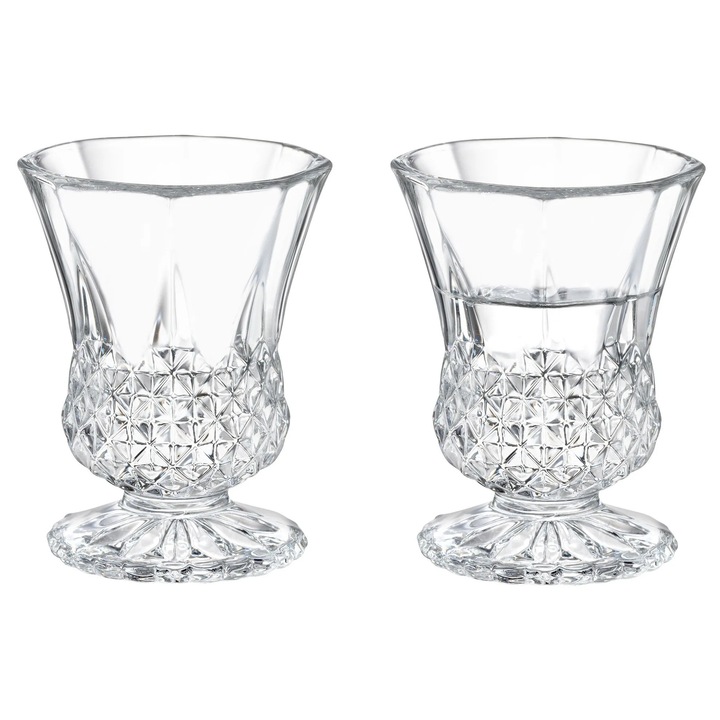 Set 4 pahare ceai, Madame Coco, sticla, 55ml