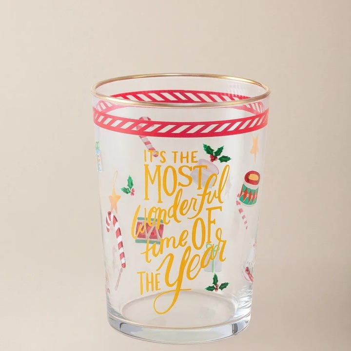 4 darabos pohárkészlet, Madame Coco, átlátszó, 510 ml, 8,8x8,8x12,5 cm