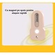 Feliator de paine TREXORA, set cu 5 lame, design magnetic, roz, 6.5x4.4x0.7cm