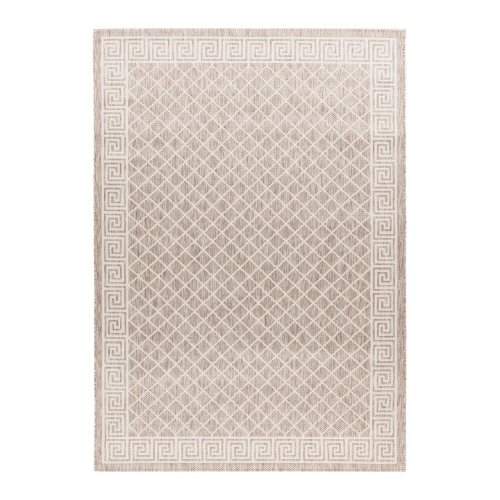 Винтидж килим в кафяво полка V2047, правоъгълен, 160x230 см