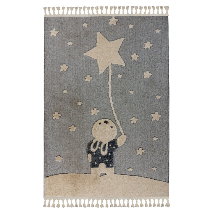 3D дизайнерски килим Kael бял V0463 правоъгълен, 120x170 см