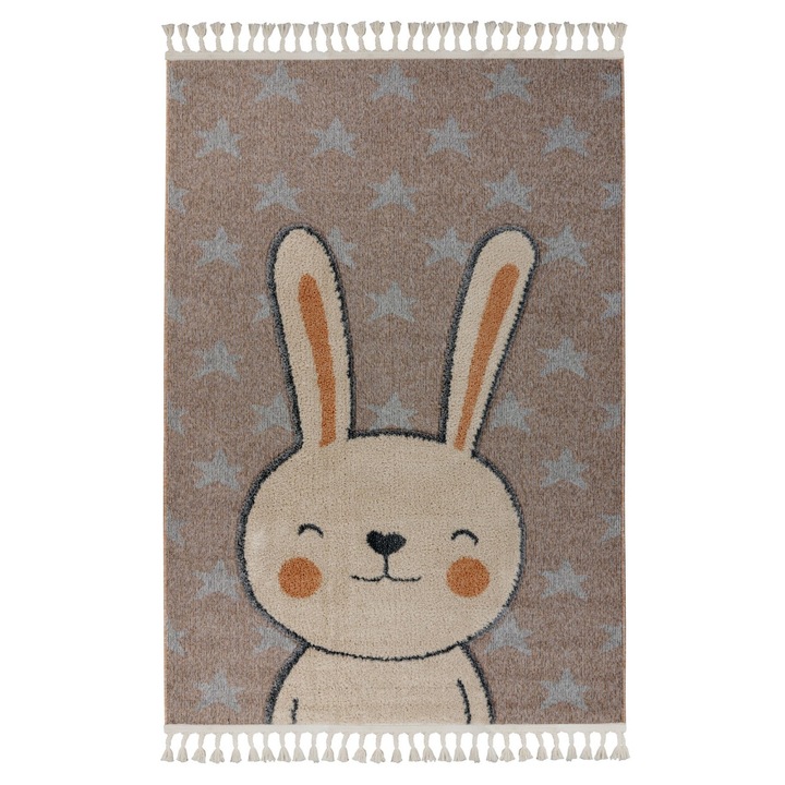 3D дизайнерски килим Kael крем V0474 правоъгълен, 120x170 см