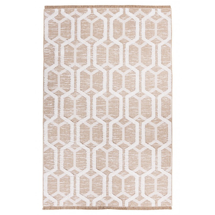 Модерен пътен килим пясък V2125 правоъгълен, 80x150 см