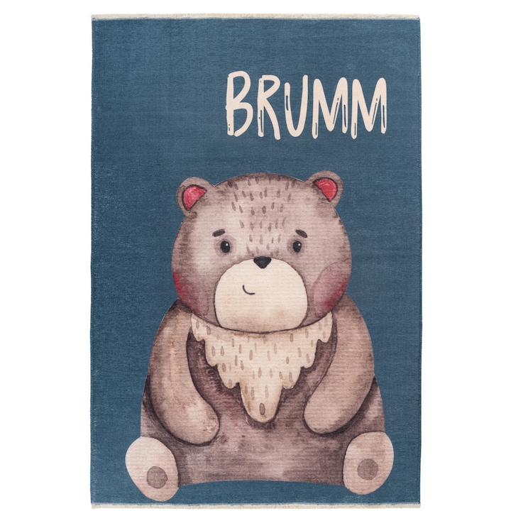 Детски килим Yuna, тъмносин, V0600, правоъгълен, 115x170 см