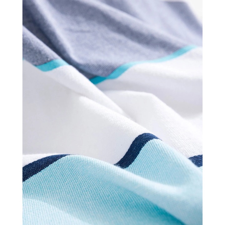 Плажна кърпа Madame Coco, Ella, Комплект от 1, 100% памук, 70x150 см, Тюркоаз/Червен