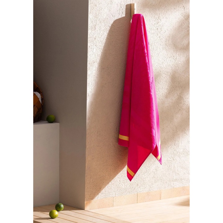 Плажна кърпа, Madame Coco, розова, 70x150 см