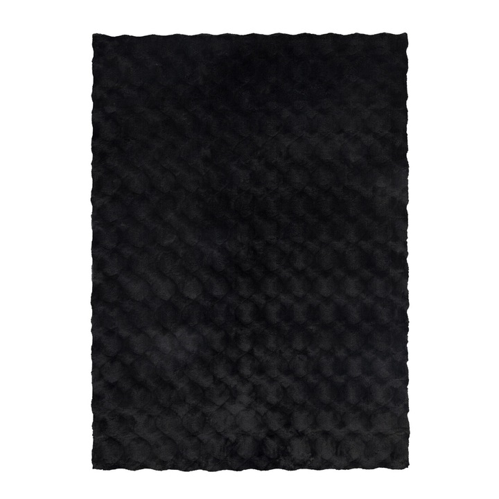 Геометричен килим Soraya Антрацит V0574 Правоъгълен, 80x150 см